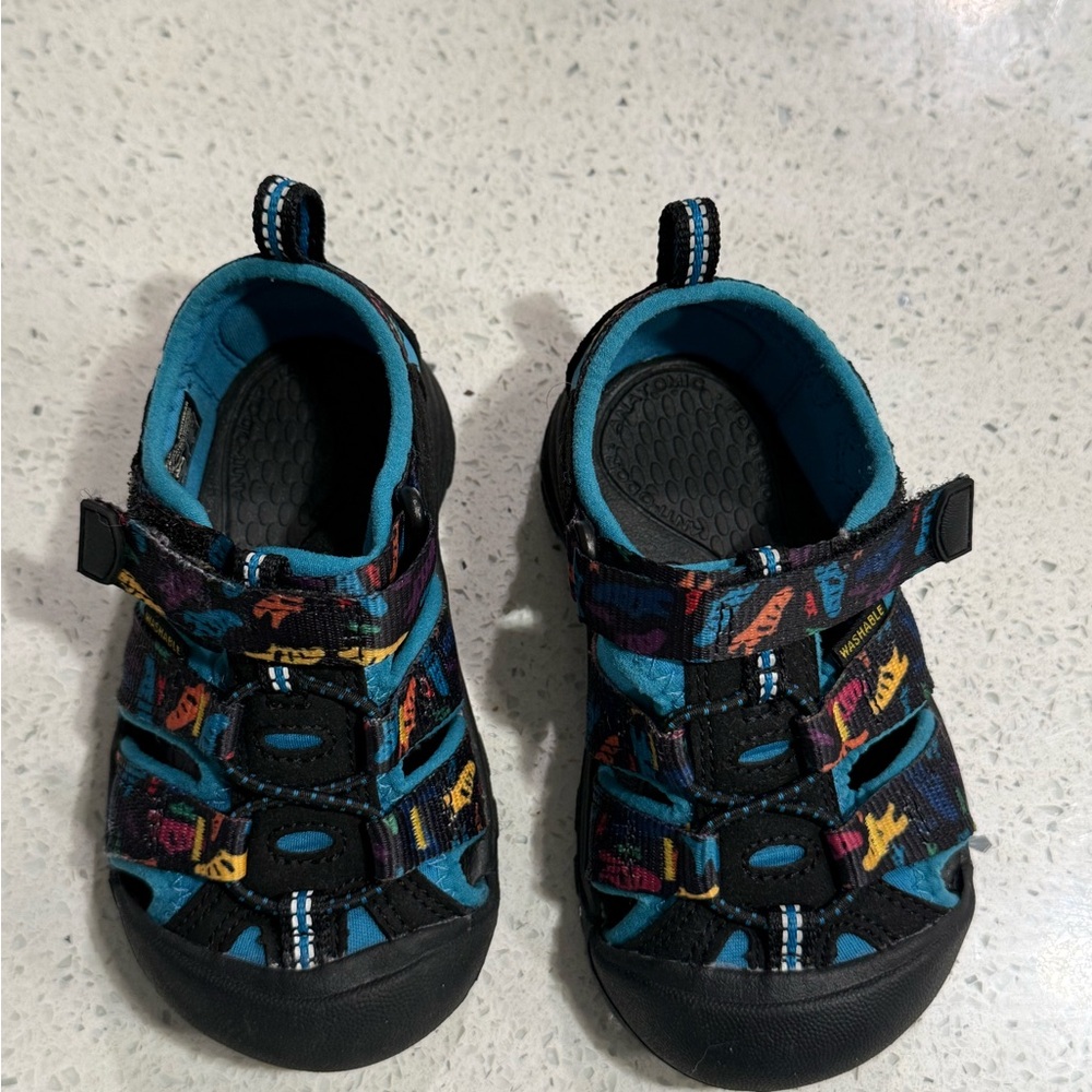 Keen Kids Sandals with Black and Blue Accents